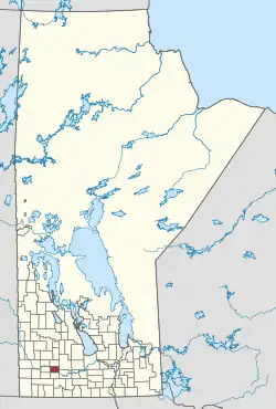 Location of Cornwallis in Manitoba