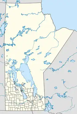 Location of the Rural Municipality of Victoria Beach in Manitoba