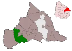 Map of the Municipality of Tupambaé