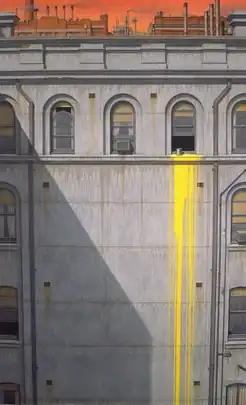 The paining "Canary Yellow" by artist Robert Clinch