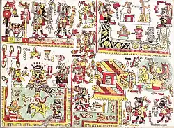 A Mixtec painting from the Codex Zouche-Nuttall.