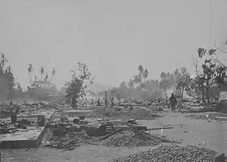 Devastation after the fire (ca. 1890–1920)