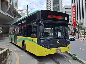 CRRC EV Bus at Sathorn BRT Station in September 2024