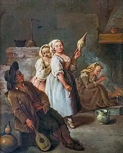 La filatrice 1740, by Pietro Longhi