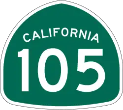 State Route 105 marker
