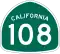 State Route 108 marker