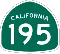 California State Route 195 shield