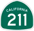 State Route 211 marker