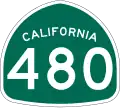 State Route 480 marker