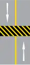 Road hump marking