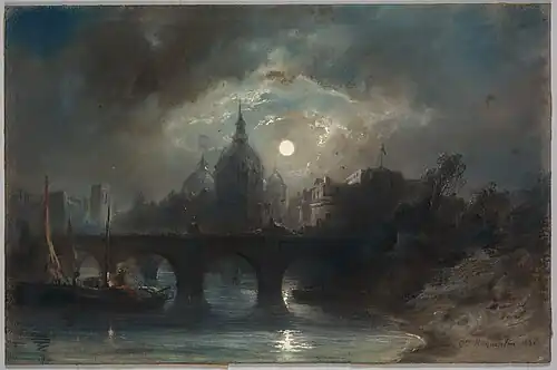 View of a City at Night, 1831