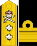 Canadian rear admiral shoulder board and sleeve insignia (since June 2010).