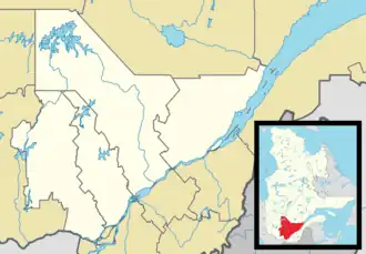 Nominingue is located in Central Quebec
