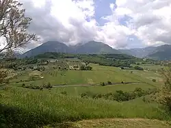 View of Caprafico from a nearby hill.