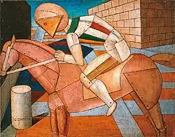 1917, Il cavaliere dello spirito occidentale (Western Horseman), 52 x 67 cm, private collection