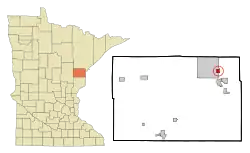 Location of the city of Scanlon within Carlton County, Minnesota