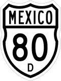 Federal Highway 80D shield