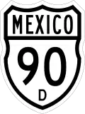 Federal Highway 90D shield