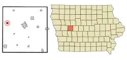 Location of Arcadia, Iowa