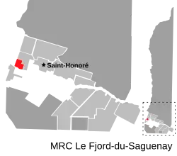 Location of Saint-Charles-de-Bourget