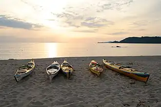 The beachfront at Casaglione