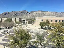 The student plaza at Catalina Foothills High School was inspired by the work of Michelangelo.