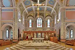 View towards the apse in 2013