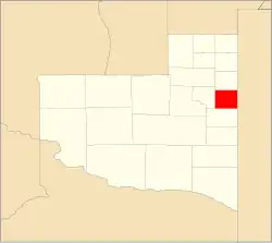 Location of Catriló Department within La Pampa Province