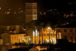 View of the Cathedral from Sant'Antonio al monte - Rieti (Lazio, Italy)