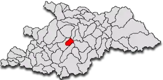 Location in Maramureș County
