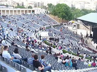 The Cemil Topuzlu Open-Air Theatre in Istanbul, Turkey before the Loreena McKennitt concert on 13 June 2009