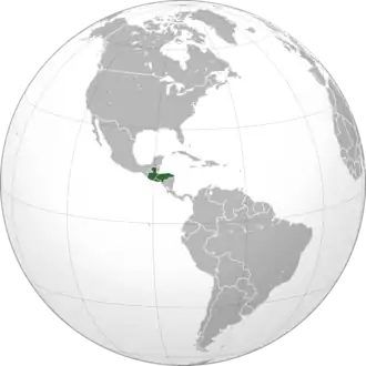 El Salvador, Guatemala, and Honduras, the three members of the federation