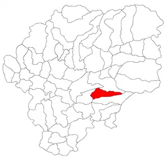 Location in Bistrița-Năsăud County