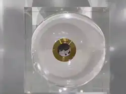 Lunar soil sample collected by China's Chang'e 5 mission, displayed at Airshow China 2021