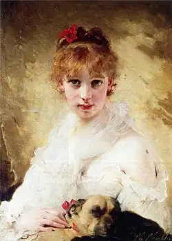 Her Favourite Dog, Private collection.