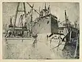 Chelsea Docks, Loading the Ship, 1907