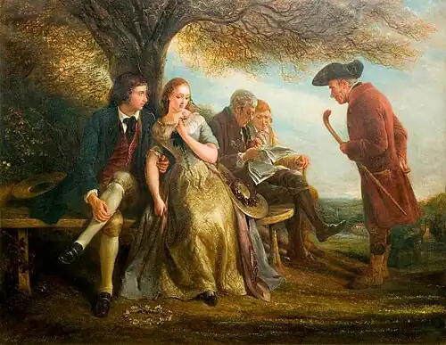 The Hawthorn Bush by Charles West Cope