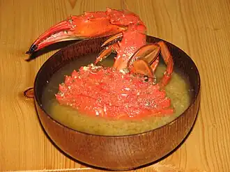 With ishigani crab