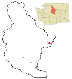 Location of Chelan, Washington