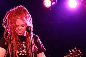 Cheryl Lyndsey performing with the Carrions at El Cid, Los Angeles, CA in 2012