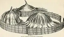 Buduma compound, surrounded by wind-screen