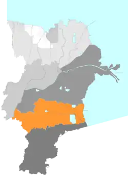 Location in Dongying City