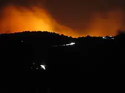 forest fire in Chios - 2012