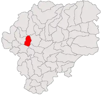 Location in Bistrița-Năsăud County