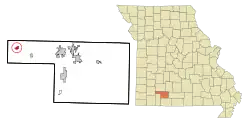 Location of Billings, Missouri