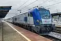 EU160 with PKP IC passenger train