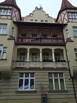 Loggias of the facade