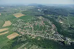 Aerial view of Rudabánya