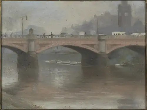 Princes Bridge, Clarice Beckett, State Library Victoria