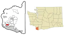Location of Hazel Dell North, Washington